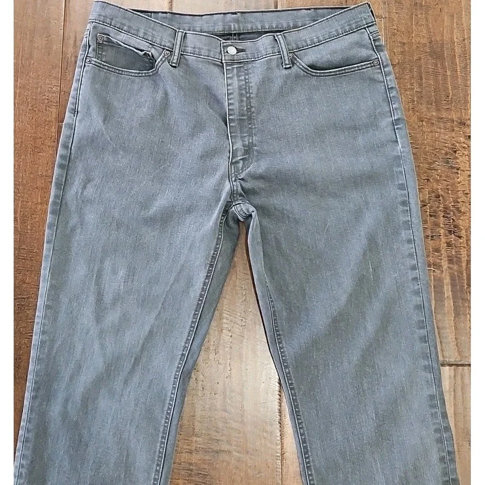 Levi Strauss 541 Jeans Men's 40 × 34 Regular Fit Gray Black Denim W36 L34 Levi's